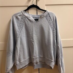 Aerie Hey Crochet Sweatshirt